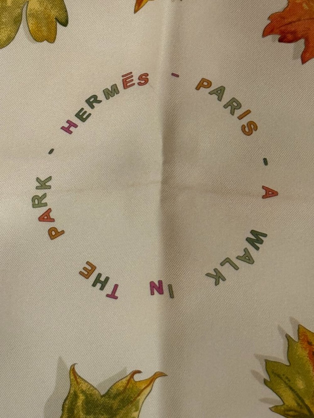Hermes Silk Scarf "A Walk in the Park"